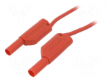 Test lead | 32A | banana plug 4mm,both sides | Urated: 1kV | Len: 2m