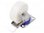 Transport wheel | &Oslash;: 100mm | W: 36mm | H: 128mm | torsional with lock