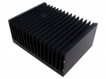 Heatsink: extruded | grilled | black | L: 150mm | W: 200mm | H: 84mm