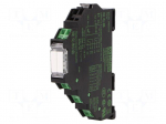 Relay: interface | DPDT | Ucoil: 24VDC | 6A | for DIN rail mounting