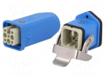 Connector: HDC | male + female | 10A | 90V | Han&reg; Ex | PIN: 8 | 7+PE | M20