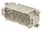 Connector: HDC | male | HD | PIN: 40 | 10A | 250V | 40+PE | size 6 | crimped