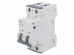 Circuit breaker | 230/400VAC | Inom: 20A | Poles: 2 | Charact: C | 10kA