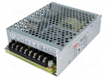 Power supply: switching | for building in,modular | 65W | 5VDC | 76%