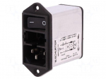 Connector: AC supply | socket | male | 10A | 250VAC | C14 (E),shielded