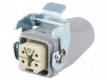 Connector: HDC | plug | female | EPIC KIT | PIN: 5 | 23A | 400V | 4+PE | M20
