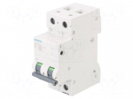 Circuit breaker | 230/400VAC | Inom: 4A | Poles: 2 | Charact: B | 10kA