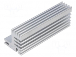 Heatsink: extruded | TO220 | natural | L: 84mm | W: 30mm | H: 31mm | 5.5K/W