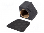 Car loudspeaker enclosure | MDF | black melange | 200m | Audi | 8l