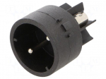 Connector: circular | contact insert | male | PIN: 2 | 10A | 250V | screw