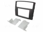 Radio frame | Mitsubishi | 2 DIN | dark grey
