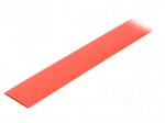Heat shrink sleeve | glueless | 2: 1 | 19mm | L: 1m | red | polyolefine