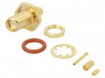 Connector: SMA | socket | female | straight | 50&Omega; | soldering,crimped