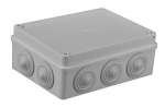 S-BOX box surface mounting IP65 190x140x70mm with glands grey