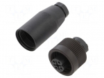Connector: circular | plug | female | PIN: 4 | 400V | unshielded | 16A