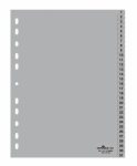 Dokumentu sadalītāji Durable INDEX 1-31, A4, PP, pelēki
