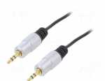 Kaabel | Jack 3,5 mm pistik, RCA pistik x2 | 2m | Pinneering: kullatud
