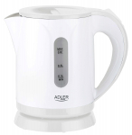 Adler | Kettle | AD 1371w | Electric | 850 W | 0.8 L | Stainless steel/Polypropylene | 360&deg; rotational base | White