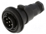 Connector: circular | plug | male | PIN: 7 | 5A | 250V | IP68 | UL94V-0