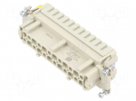 Connector: HDC | contact insert | female | 16A | 500V | Han&reg; ES | PIN: 24