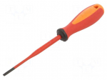 Screwdriver: insulated | slim | slot | 3.5x0.6mm | Blade length: 100mm