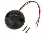 USB power supply | USB A socket,USB C socket | Sup.volt: 12&divide;24VDC