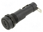 Fuse holder | 6.3x32mm | 15A | 250VAC | on panel | UL94V-0 | PBT