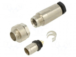Connector: M9 | plug | male | Plating: gold-plated | 125V | 3A | IP67 | 712