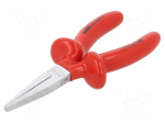 Pliers | insulated,flat | carbon steel | 160mm | 472/1VDEDP
