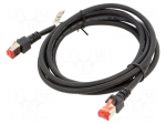 Patch cord | S/FTP | Cat: 6 | RJ45 plug,both sides | stranded | Cu | 2m
