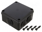 Enclosure: junction box | X: 100mm | Y: 100mm | Z: 50mm | IP65 | black