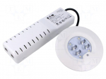 Lamp: LED emergency luminaire | RoundTech | IP44 | white | 0.3W | 150lm