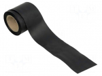 Tape: electrically conductive | L: 150m | W: 0.1m | Thk: 0.08mm | black