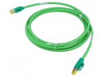 Patch cord | S/FTP | Cat: 6a | RJ45 plug,both sides | 1m | FRNC | green