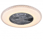 Trio Harstad LED ceiling fan chrome starlight  R62412106 4017807461206