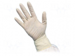 Cleanroom acces: protective gloves | white | nitryl | M | ISO 5 | ESD