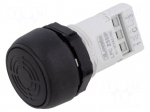 Signaller: sound | 22mm | &Oslash;22.5mm | IP66 | black | 18&divide;30VDC | 18&divide;30VAC