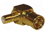 Adapter | SMB male,SMB female | Insulation: PTFE | 50&Omega; | brass | 4GHz
