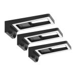 Uued tooted // ARTUS zestaw 3 lamp podszafkowych LED, 3x3W, 3x225lm, 4000K, z włącznikiem dotykowym i USB, czarne