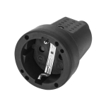Elektrimaterjalid // Elektrimaterjalide v&auml;ljam&uuml;&uuml;k | Madalate hindade kampaaniad // Gniazdo Schuko mini, IP44 z uziemieniem, czarne, wersja Schuko, 16A, 230V , 25 sztuk
