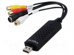 Grabber Audio/Video | DIN mini 4pin socket | USB 2.0 | black