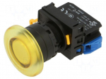 Switch: push-button | 22mm | Stabl.pos: 2 | NO | yellow | LED | IP65 | YW