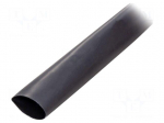 Heat shrink sleeve | glued | 3: 1 | 40mm | black | polyolefine | reel