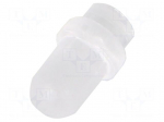 Fiber for LED | &Oslash;1.3mm | L: 5mm | round | Front: flat | straight | PLPC1