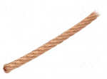 Braids | Shape: round | Core dia: 7.5mm | copper strand