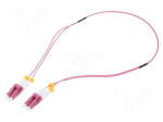 Fiber patch cord | OM4 | LC/UPC,both sides | 1m | 50/125um | LSZH | pink