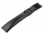 Protective tube | PVC | black | L: 15.24m | &Oslash;int: 19.05mm | &Oslash;out: 21.74mm