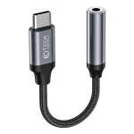 Cable Tech-Protect  mini jack 3.5 mm (female) || USB-C (męski)