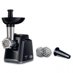 Meat grinder TEFAL  Meat mincer NE105838 Black, 1400 W, Number of speeds 1, Throughput (kg/min) 1.7, The set includes 3 stainless steel sieves for medium or coarse grinding.