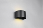 Trio Talent LED sienas lampa round matt black rechargeable motion senson + dusk s.  R27769132 4017807604351